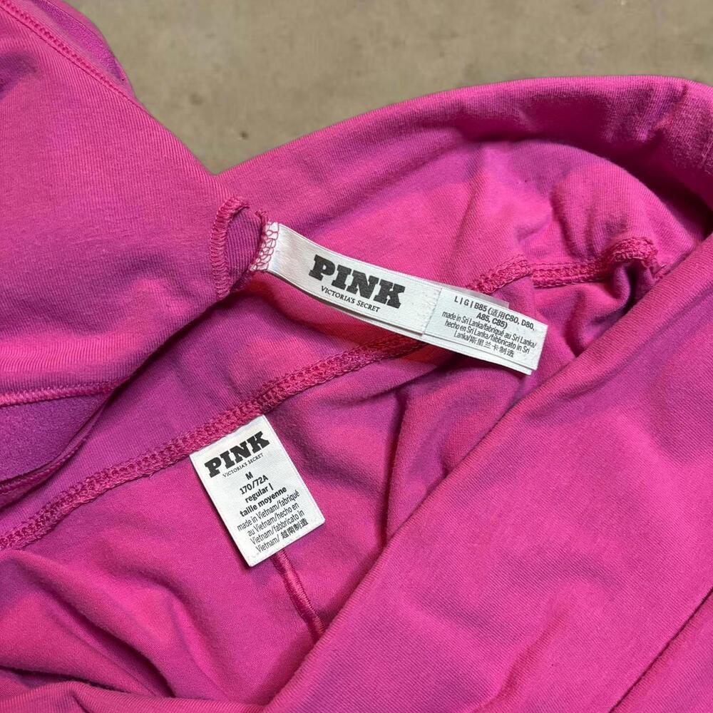 Victoria's Secret PINK y2k foldover pink vs flare legging set medium large - Picture 7 of 8